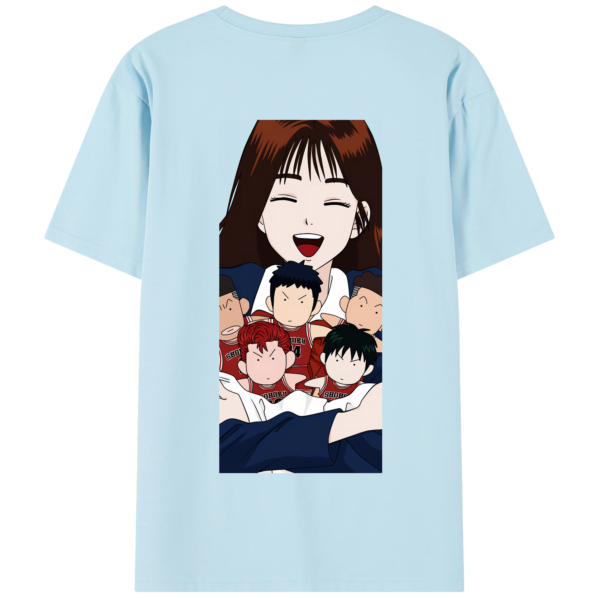 SLAM DUNK／スラムダンク 綿100％半袖Tシャツ（背面プリント）